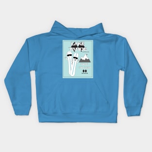 Lake Tahoe skiing Kids Hoodie